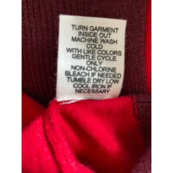 NWT  ADYSON PARKER COLORBLOCKED COWLNECK SWEATER REGATTA RED  Small - Picture 7 of 7